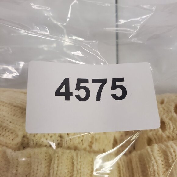 August Silk Womens Open Knit Beach Cardigan Size L Ivory Fairy Costal Vacation - Picture 10 of 10